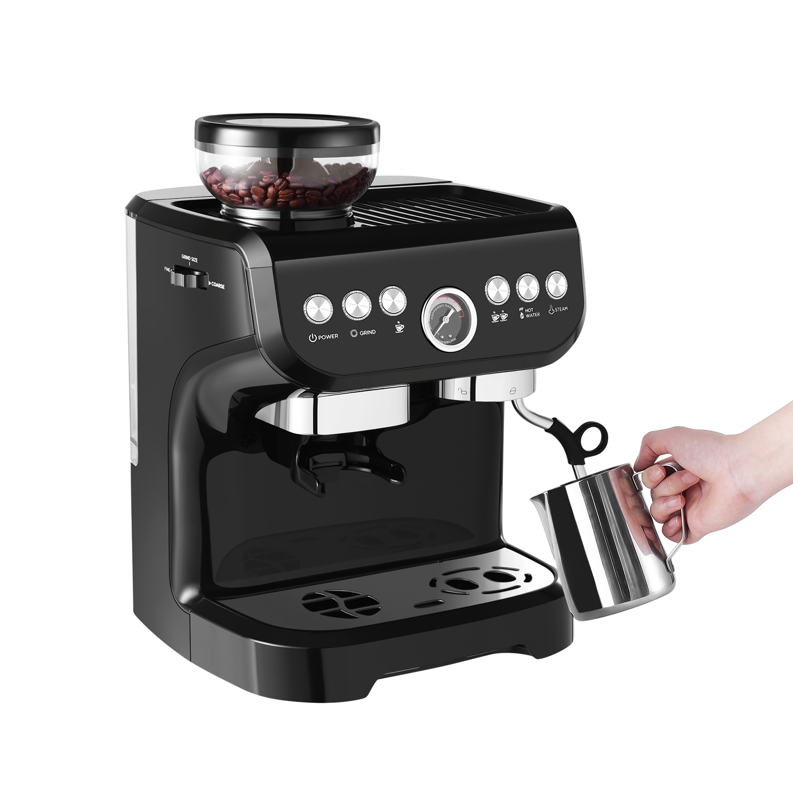US-Direct-AC-517E-15Bar-1100W-110V-Espresso-Coffee-Makers-With-Grinder-Machine-Electric-Commercial-C-2009567