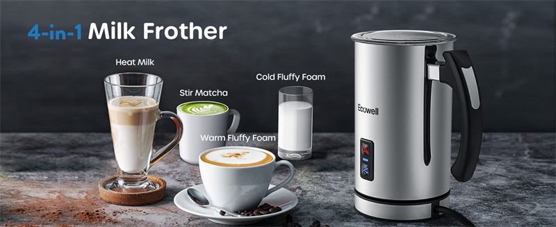 US-Direct-ECOWELL-Milk-Frother-Coffee-Frother-Electric-Automatic-Hot-and-Cold-Foam-Frother-Stainless-2003559