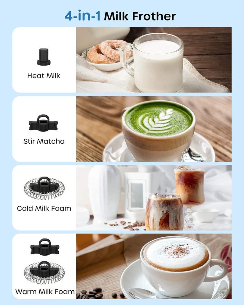 US-Direct-ECOWELL-Milk-Frother-Coffee-Frother-Electric-Automatic-Hot-and-Cold-Foam-Frother-Stainless-2003559